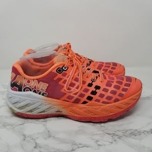 Hoka One One Clayton Hot Pink Running Sneakers